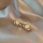 Preview: Großhandel B2B Silber pin Perle luftige Vintage Ohrringe A154 Gold